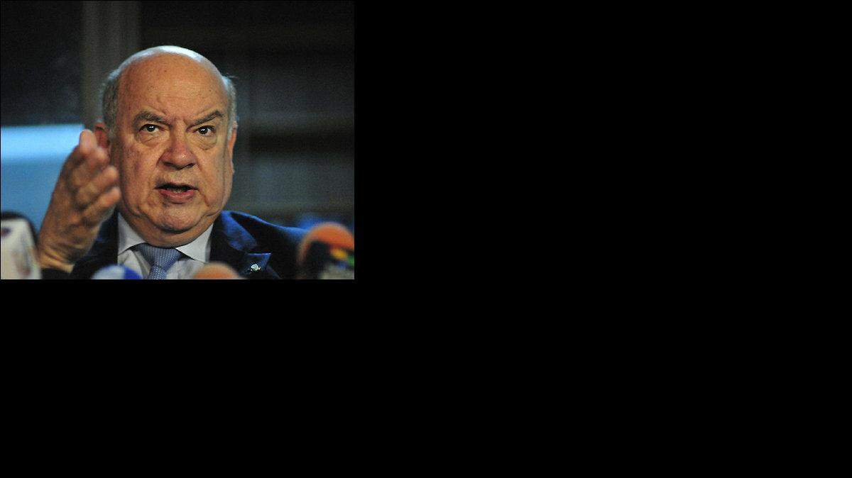 El secretario general de la Organización de Estados Americanos (OEA), José Miguel Insulza, durante su visita a la sede de la OEA en Ciudad de Guatemala, en esta foto del pasado 25 de mayo.