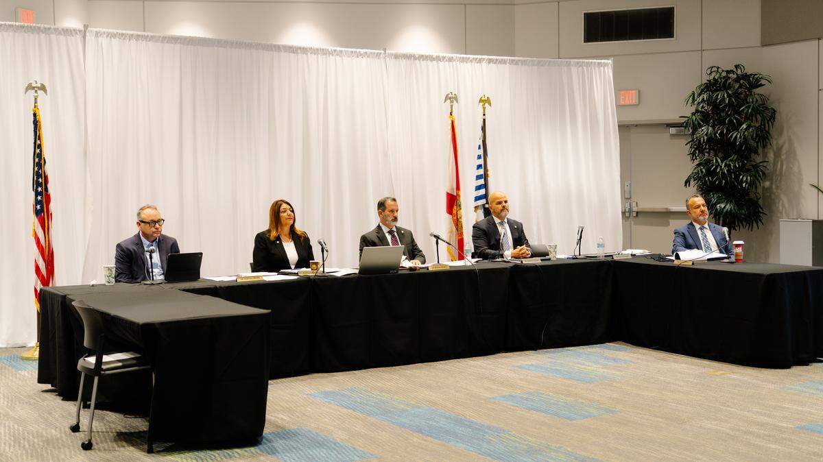 Reunión de la Junta Directiva del Distrito del Miami Dade College el pasado 2 de diciembre. 