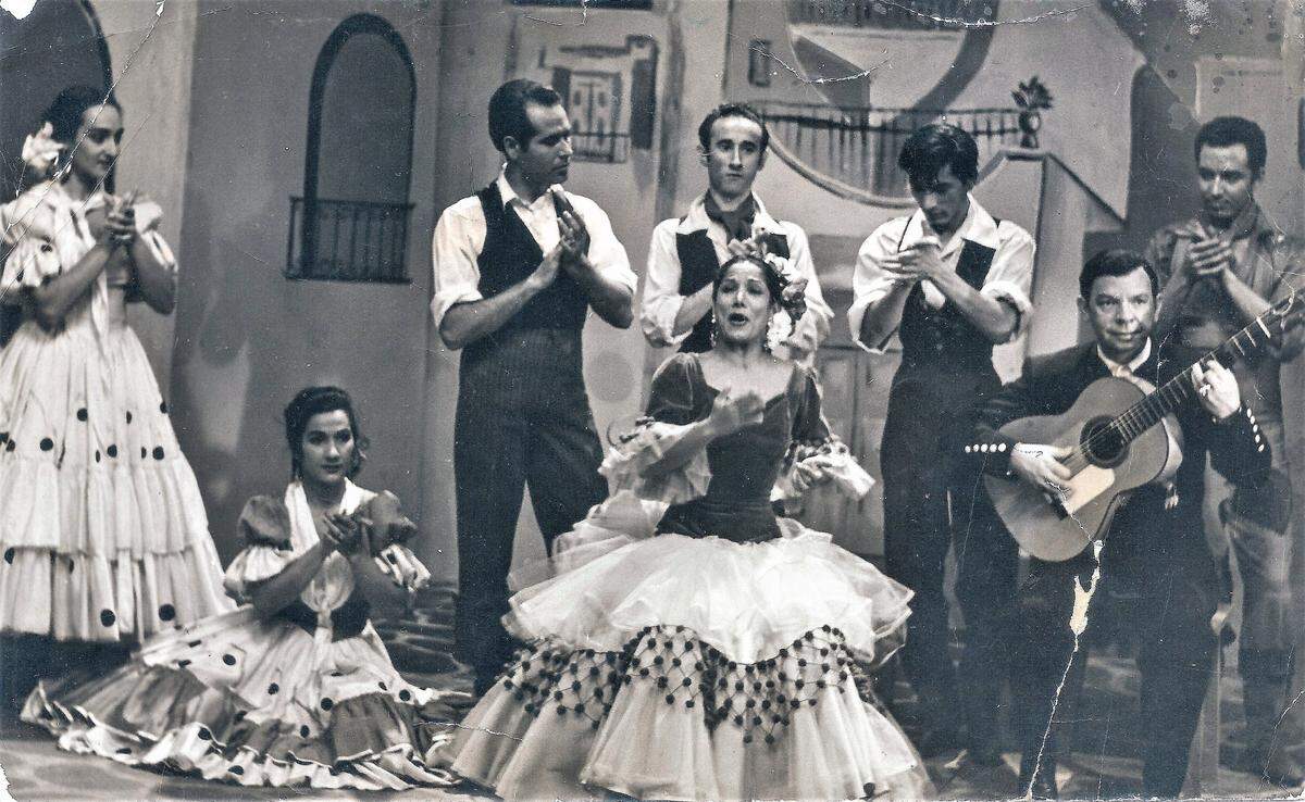 Carmen Amaya y su compañía.