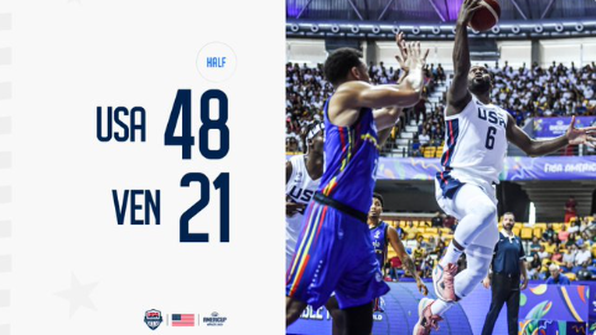 El partido de los estadounidenses ante Venezuela se pospuso al medio tiempo con Estados Unidos ganando 48-21. Las fuertes lluvias provocaron múltiples filtraciones dentro del Gimnasio Deportivo Geraldo Magalhães, lo que llevó a los oficiales a determinar que el juego no podía reanudarse de forma segura.