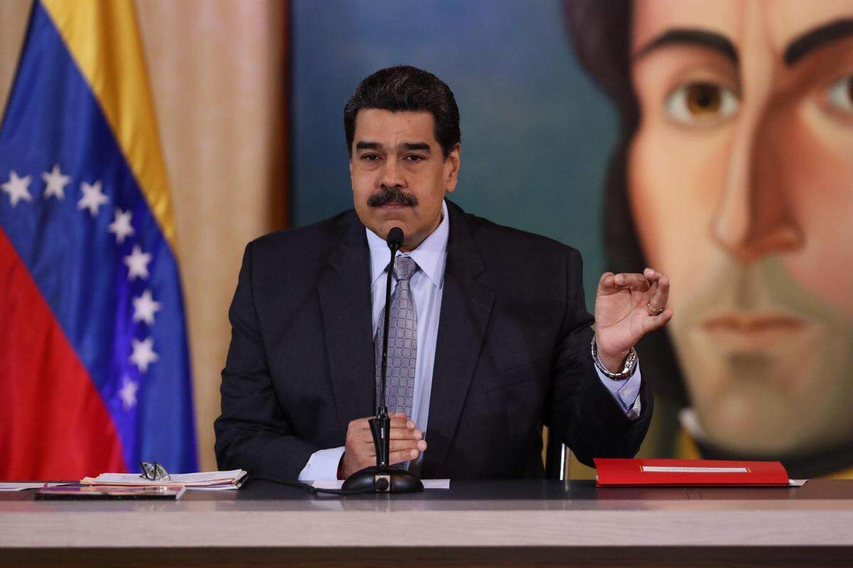 Foto de archivo del 30 de septiembre de 2019 que muestra al gobernante de Venezuela, Nicolás Maduro, en una rueda de prensa en Caracas, Venezuela.