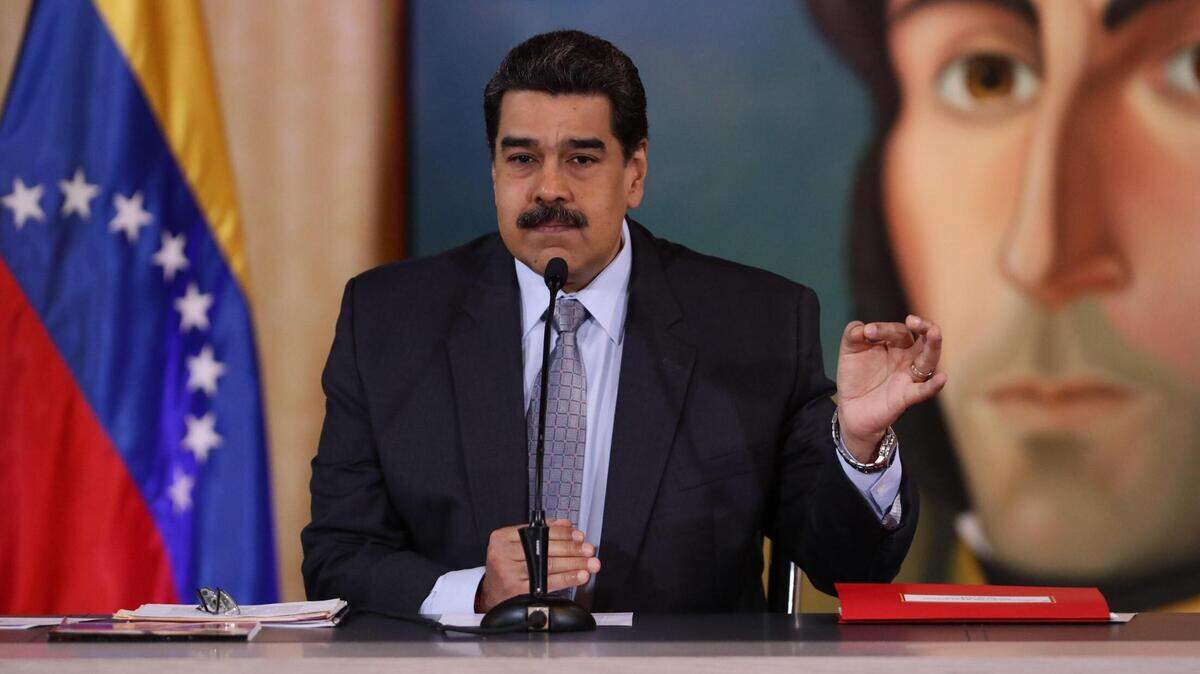 Foto de archivo del 30 de septiembre de 2019 que muestra al gobernante de Venezuela, Nicolás Maduro, en una rueda de prensa en Caracas, Venezuela.