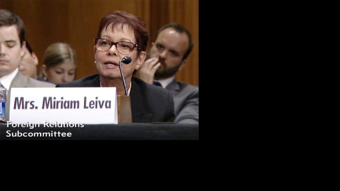 Miriam Leiva habla ante el Congreso. Imagen tomada de video 