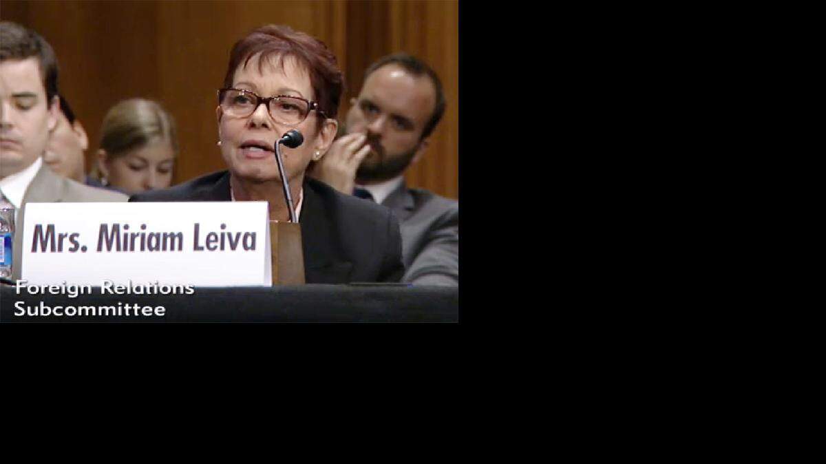 Miriam Leiva habla ante el Congreso. Imagen tomada de video 