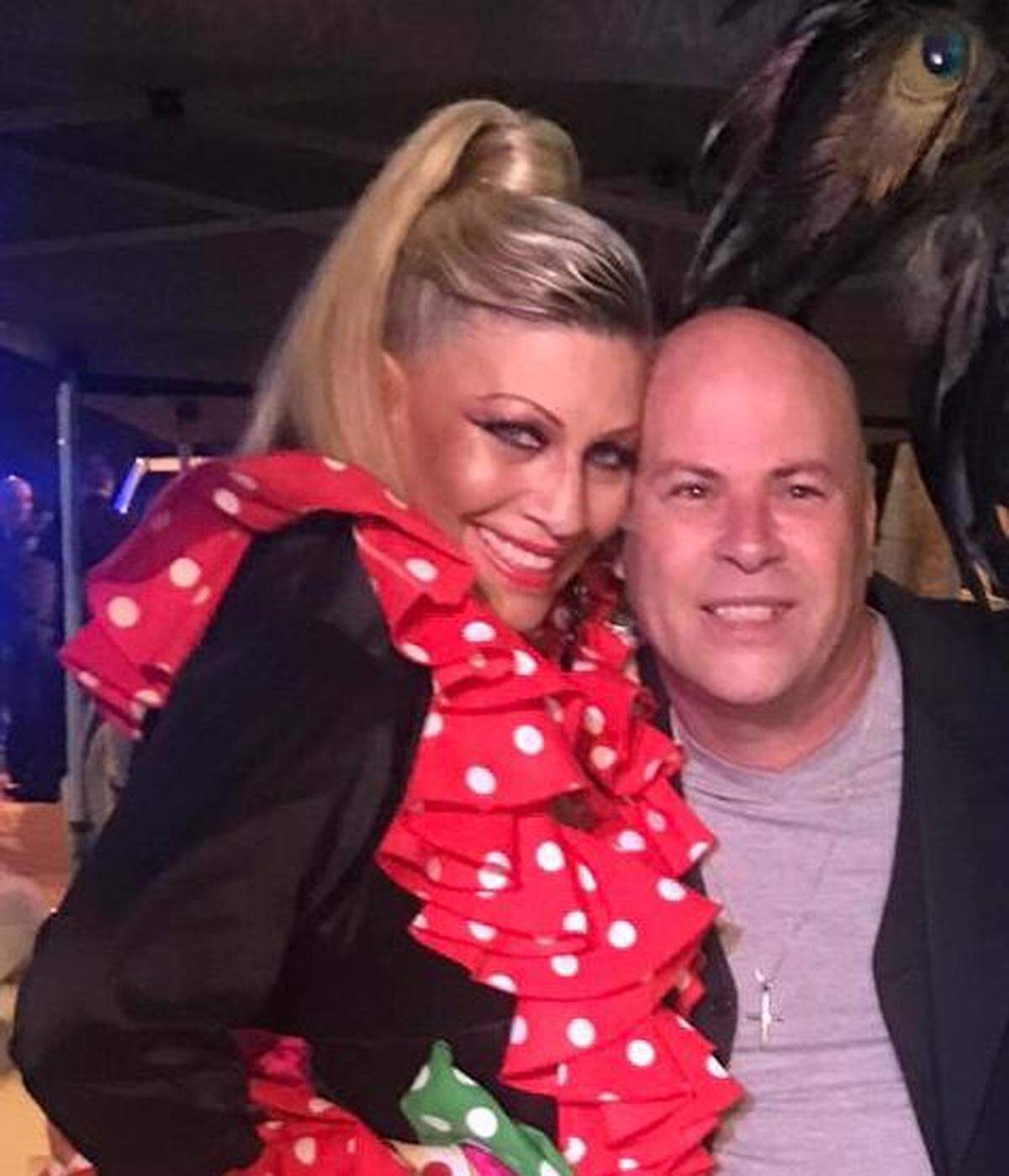 Maria Antonieta y el productor Migue Fernandez.