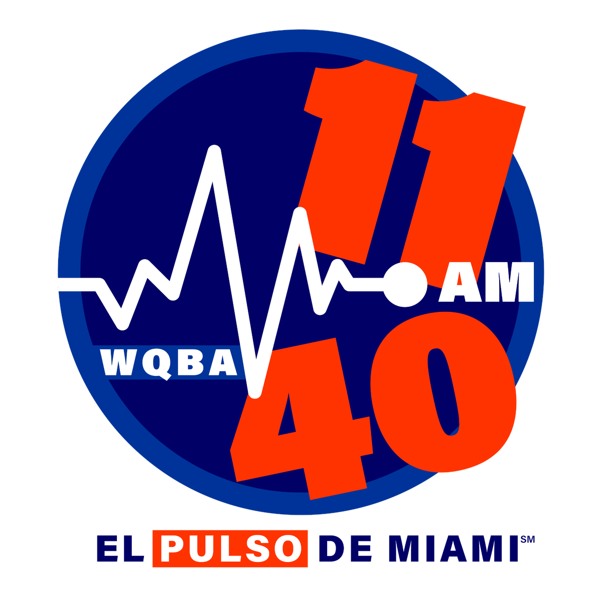 Nuevo logo de la emisora, que indica el relanzamiento de WQBA.