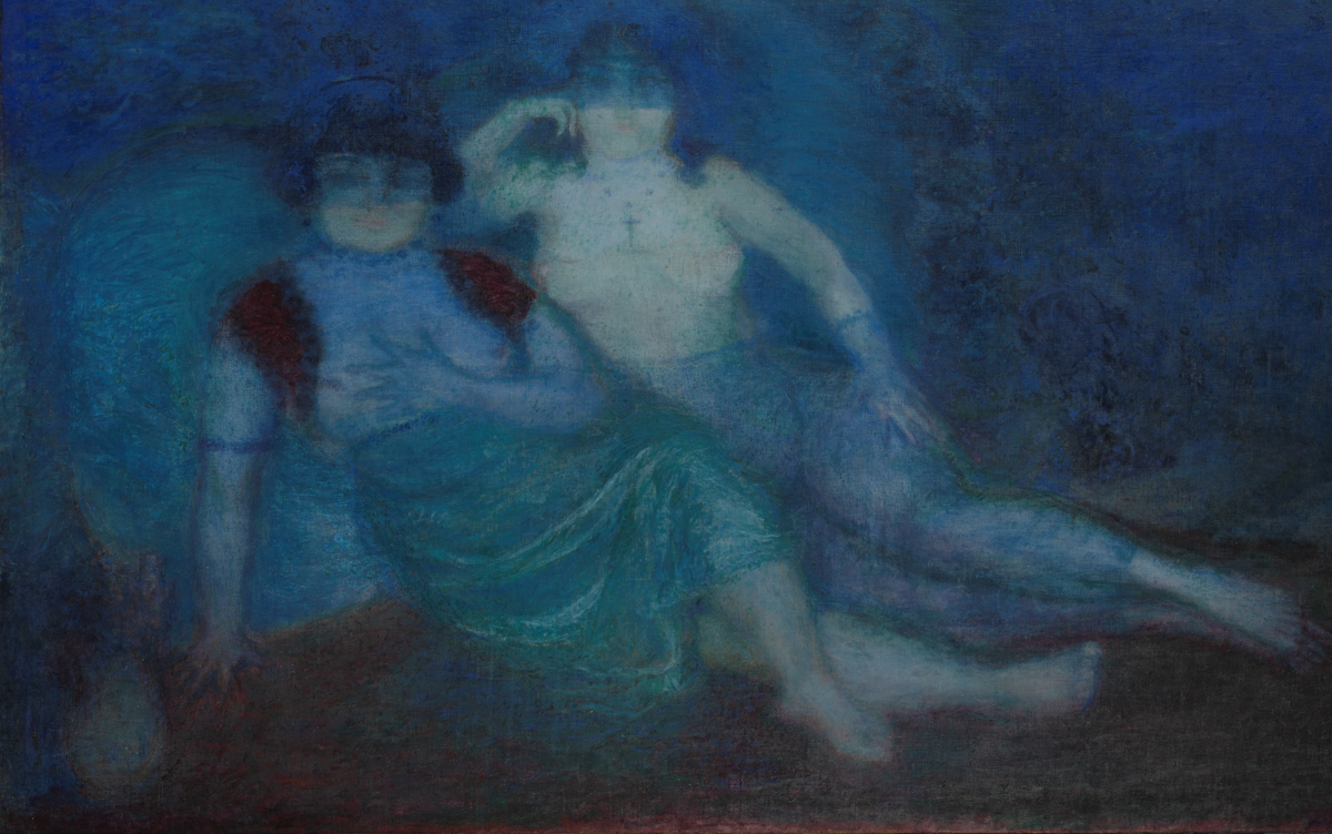 ‘La cueva’, 1920, de Armando Reverón (1889-1954), óleo sobre lienzo, 39 3/8 x 60 5/8 pulgadas.