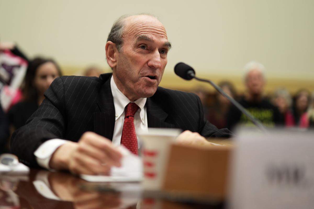 Elliott Abrams, enviado especial de Estados Unidos para asuntos venezolanos, testifica el 13 de febrero del 2019 en una audiencia de la Comisión de Relaciones Exteriores de la Cámara de Representantes.