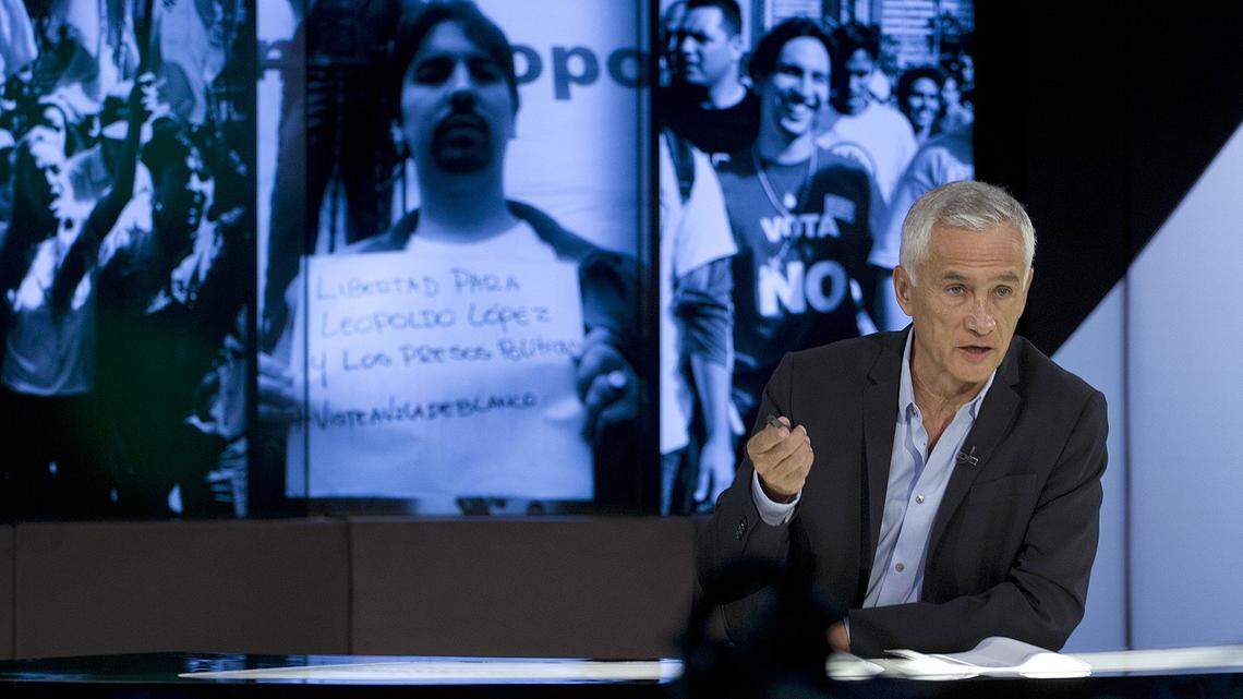 Jorge Ramos en uno de sus programas en julio de 2015.