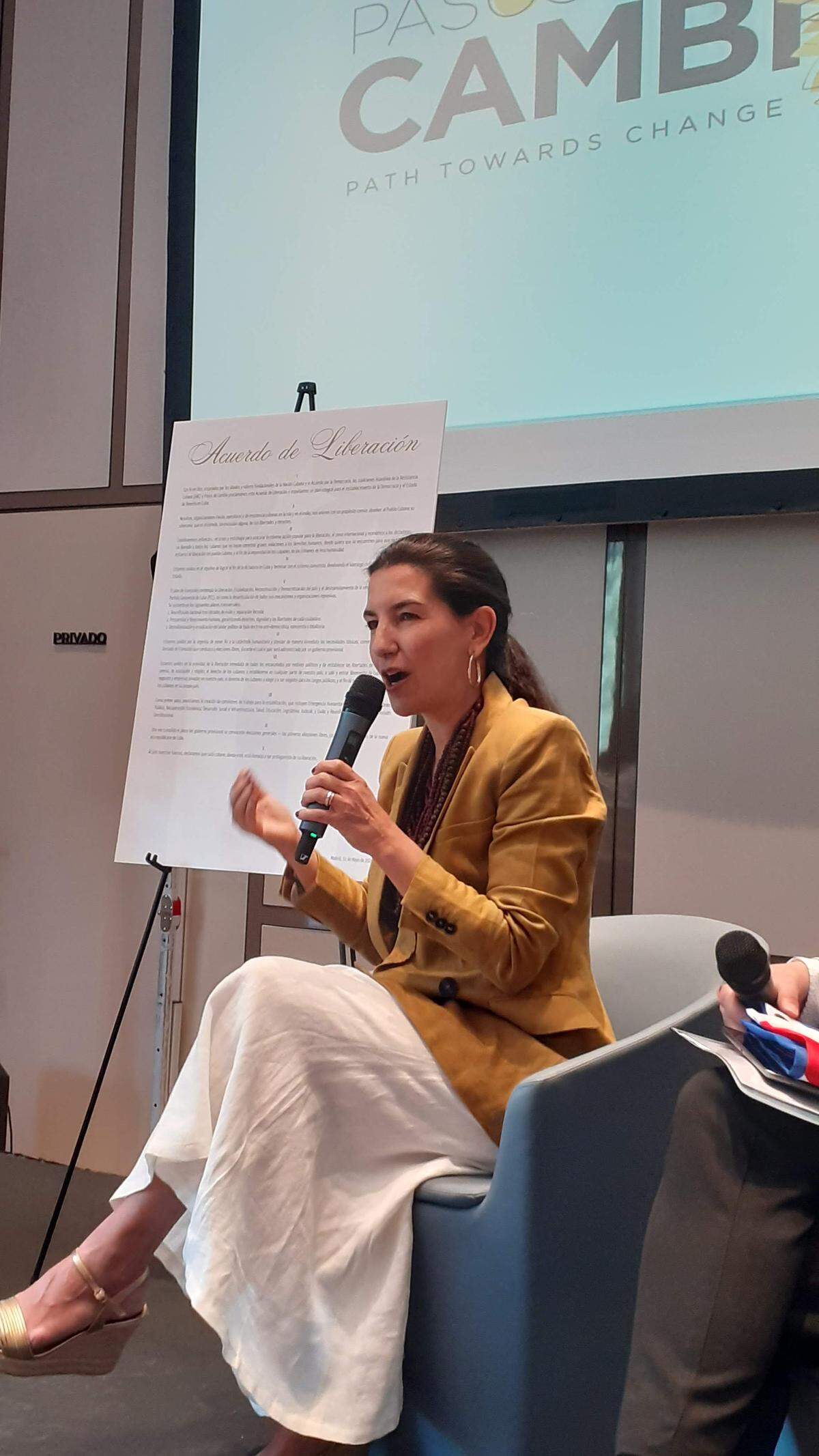 La arquitecta y lider hispanocubana Rocío Monasterio intervino en el Encuentro.
