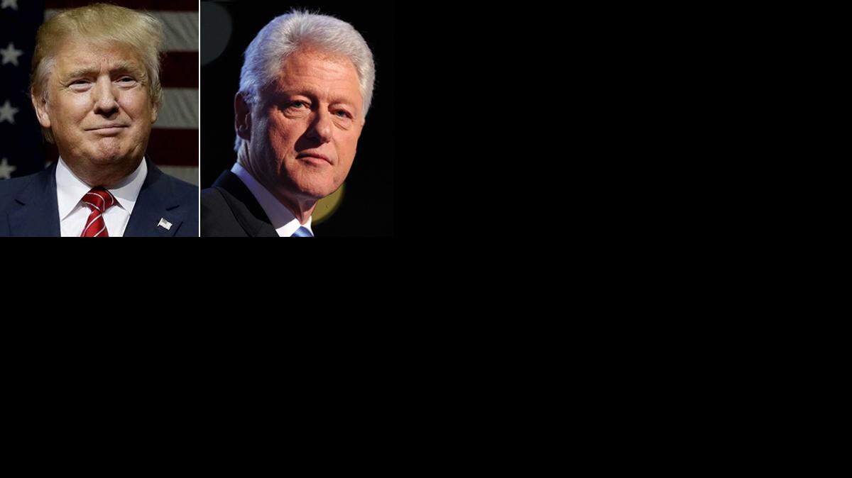 Donald Trump, Bill Clinton. AP/Archivo