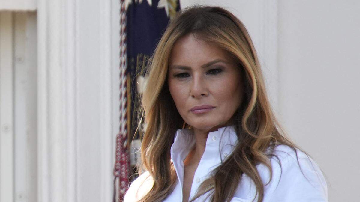 Melania Trump durante un evento de celebración del Día de la Independencia en el Jardín Sur de la Casa Blanca, en Washington, el 4 de julio de 2025.