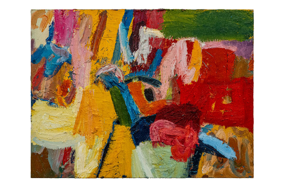 ‘In a Good Mood II’, 2022, óleo sobre lienzo, 36 x 48 pulgadas.