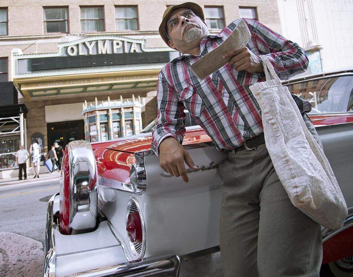 On Thursday, June 16, 2016 Cuban TV variety show host “Panfilo,” whose real name is Allan Sasson, is photograph outside the Olympia Theater as he promotes a new channel of Cuban content on the Dish Network.