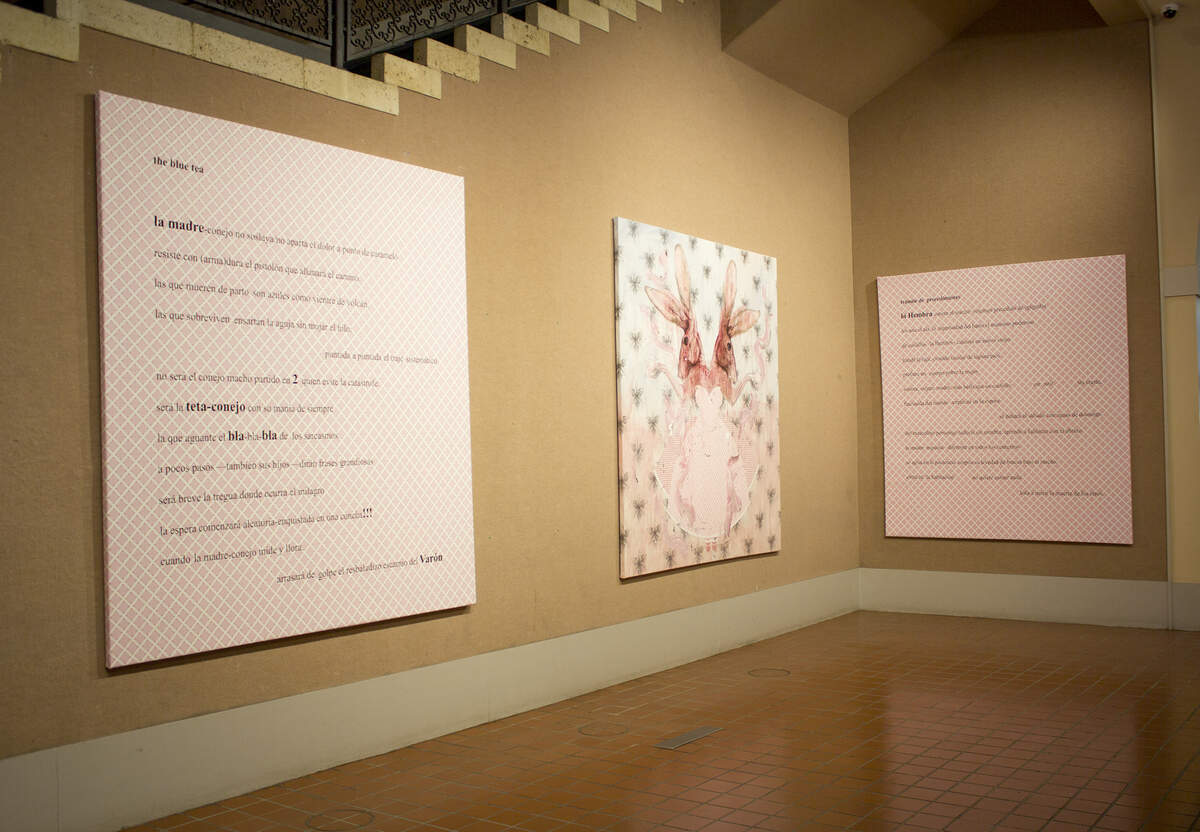 Vista parcial de la exhibición ‘Venus Wounded’ en la Biblioteca Central de Miami Dade.