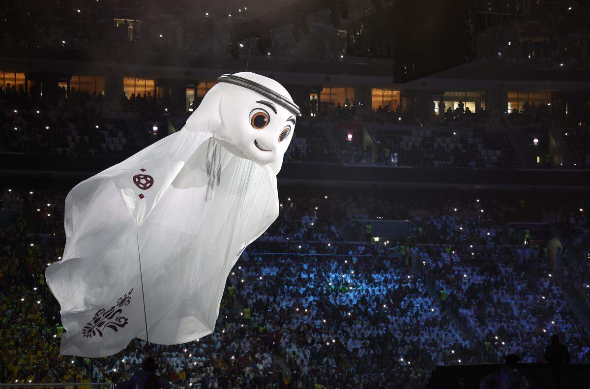 La’eeb, la mascota del Mundial de Catar 2022. 