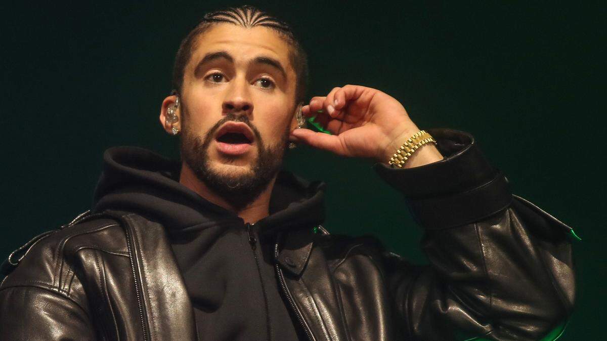 Bad Bunny performs on the Coachella Stage at the Coachella Valley Music and Arts Festival at the Empire Polo Club in Indio, Calif., Friday, April 21, 2023. Coachella Friday Week 2 33