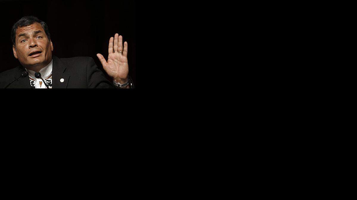El presidente de Ecuador, Rafael Correa.