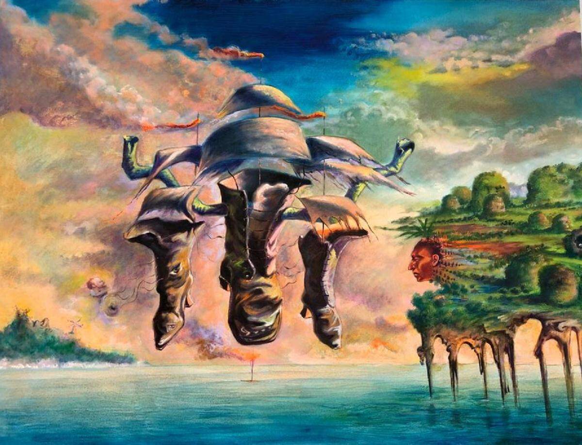 La obra del artista cubano, Omar Corrales Mora, titulada “La mano hispana vino de España” se exhibirá en La Mano Hispana en Milander Center, en Hialeah, a partir del 30 de septiembre.