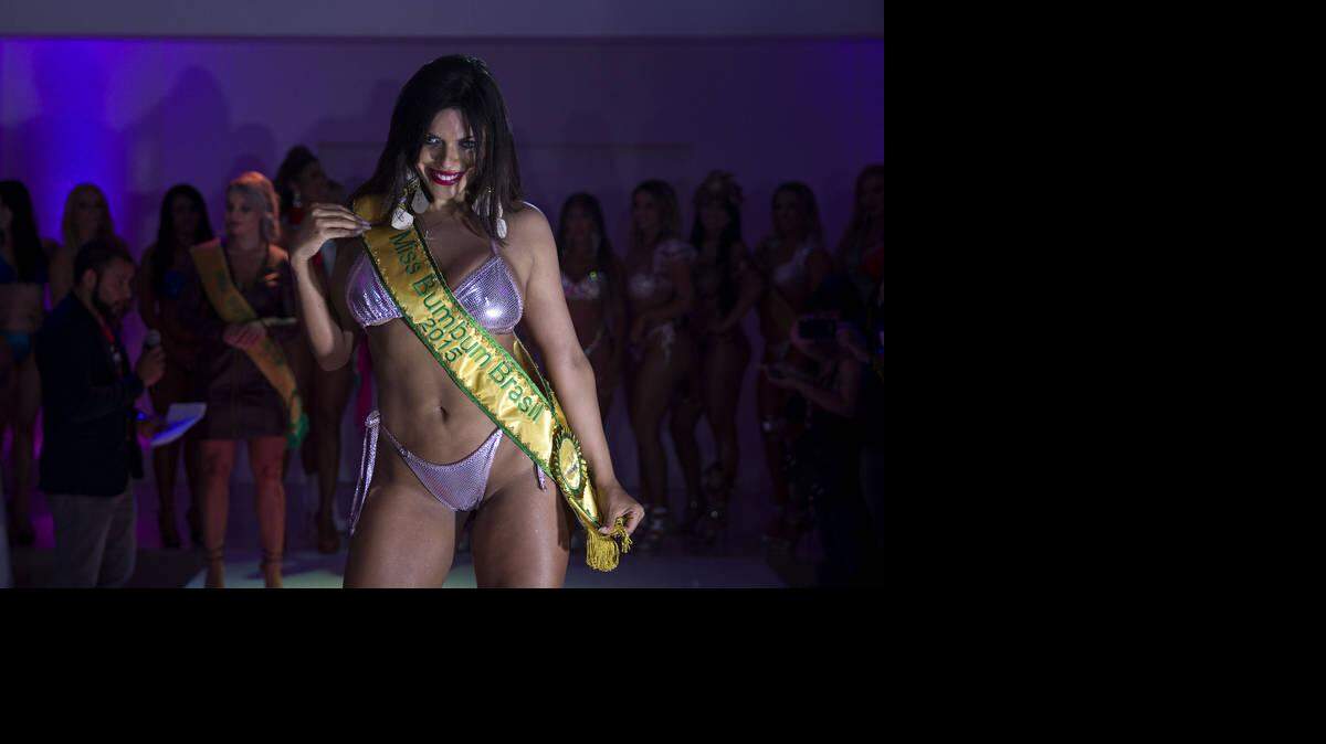 La modelo Suzy Cortez, de 25 años y “Musa” del club de fútbol Sao Paulo, fue elegida el lunes como la dueña del mejor trasero de Brasil.