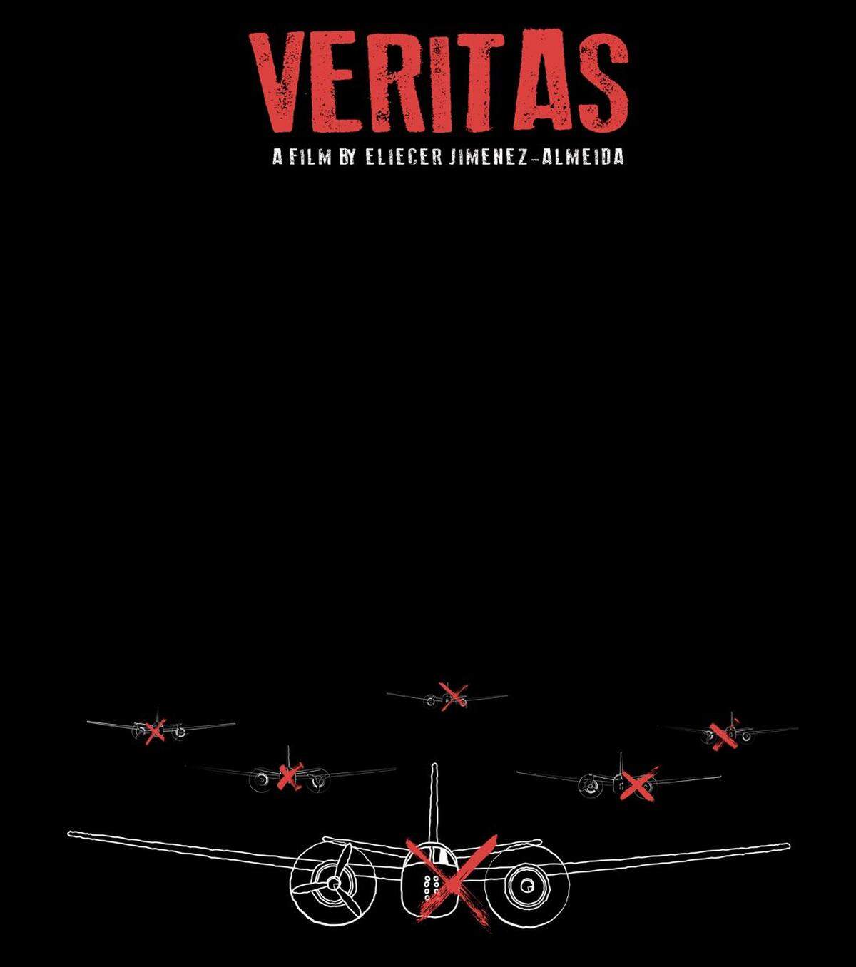 Póster del largometraje documental “Veritas”, editado por Abello bajo la dirección de Eliecer Jiménez Almeida y exhibido en el Festival Internacional de Cine de Miami 2022. 