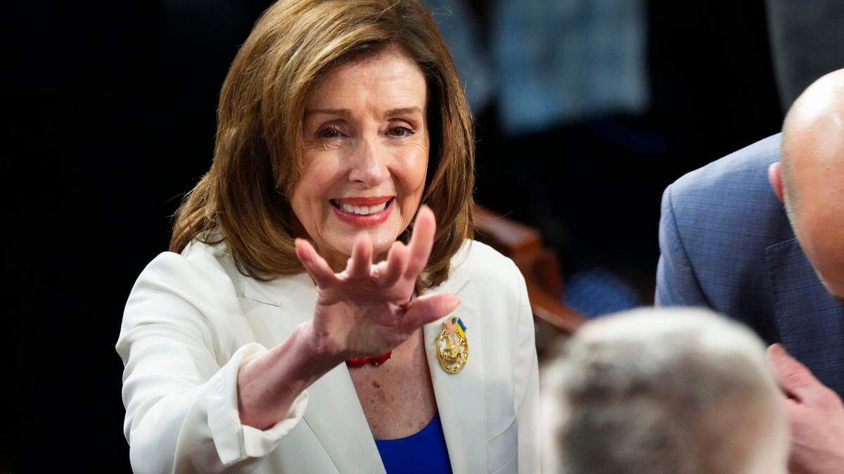 Rep. Nancy Pelosi (D-Ca) before President Joe Biden delivers the State of the Union address to Congress at the U.S. Capitol in Washington March 7, 2024.