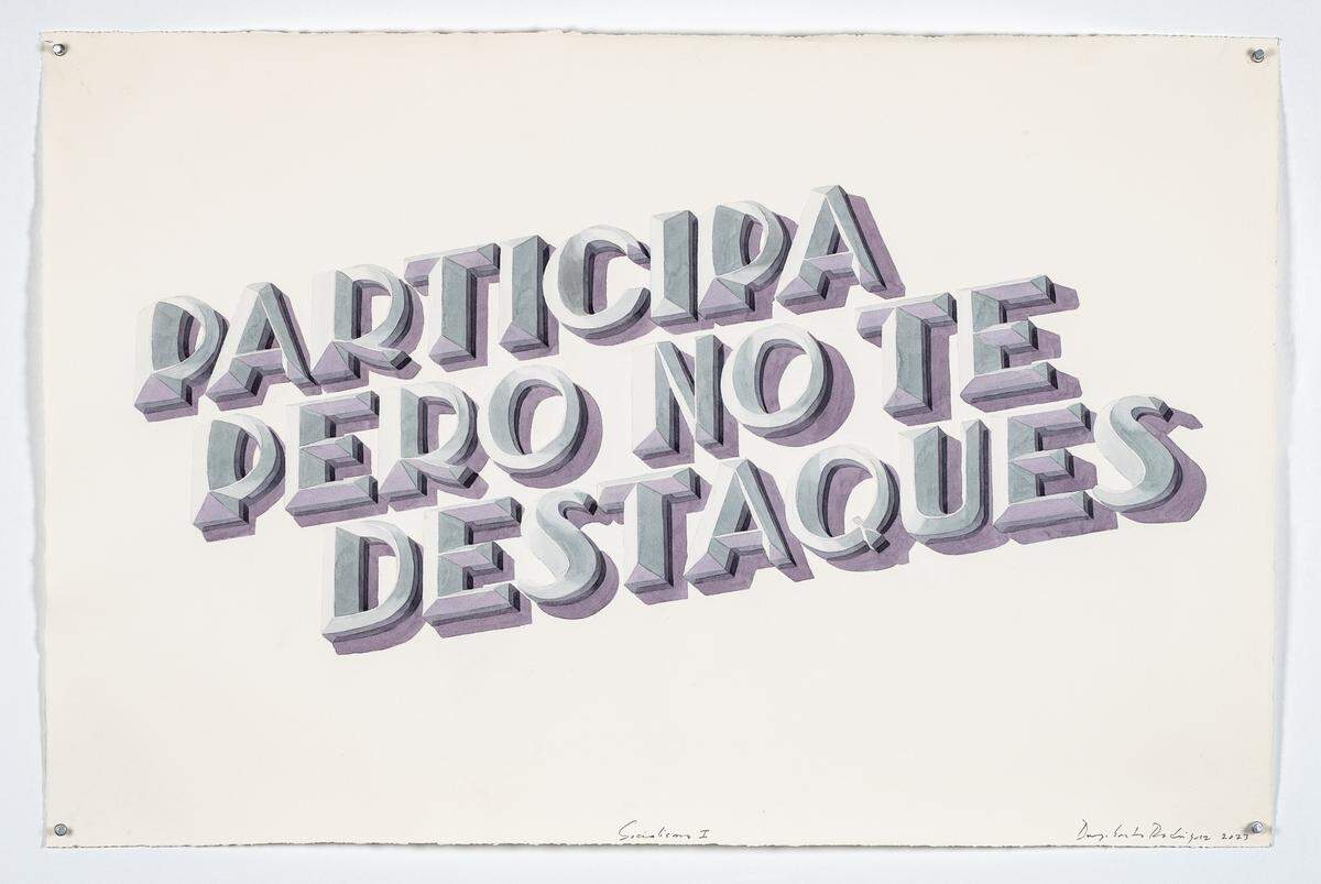 ‘Socialismo’, 2023, acuarela sobre papel, 29 x 39 pulgadas (66 x 100 cm).