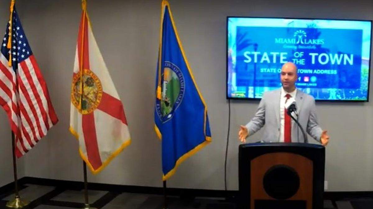Manny Cid, alcalde de Miami Lakes, también destacó la labor del Departamento de Policía en la reducción de la criminalidad local.