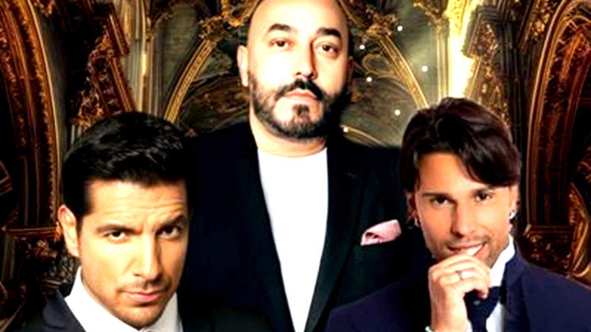Los Palulos: Lupillo River, Pablo Quebedo y Luca Onestini.