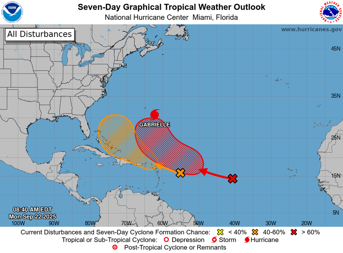 Otros dos sistemas en el Atlántico tienen potencial de convertirse en depresiones tropicales.