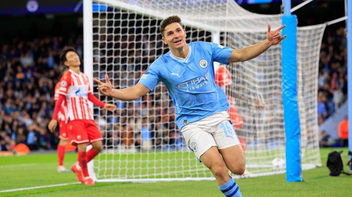 Al compás de un doblete de Julián Álvarez, el Manchester City doblegó el martes 3-1 al Estrella Roja de Belgrado para poner en marcha su defensa del título de la Liga de Campeones.