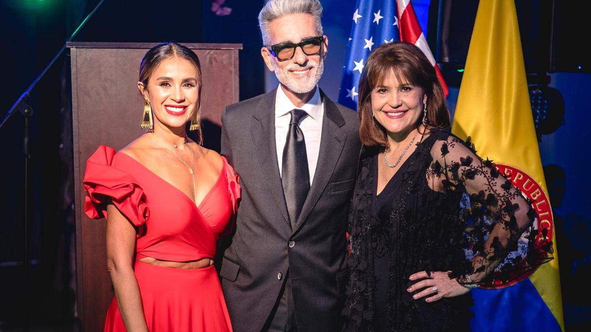 Miguel Varoni, Catherine Siachoque y Annette Taddeo.