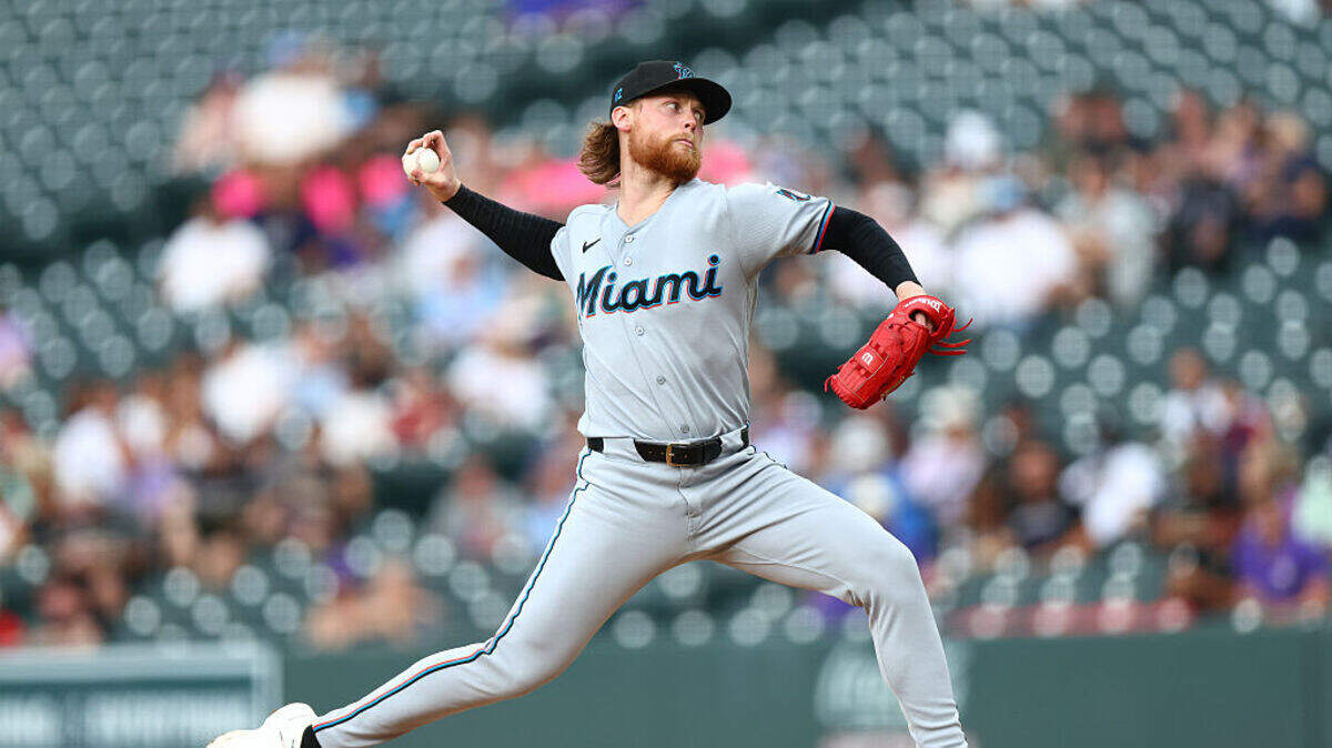El abridor de los Marlins Max Meyer trabajó seis innings ante los Rockies y permitió cinco carreras, una sola limpia, con seis imparables, el miércoles en Denver.