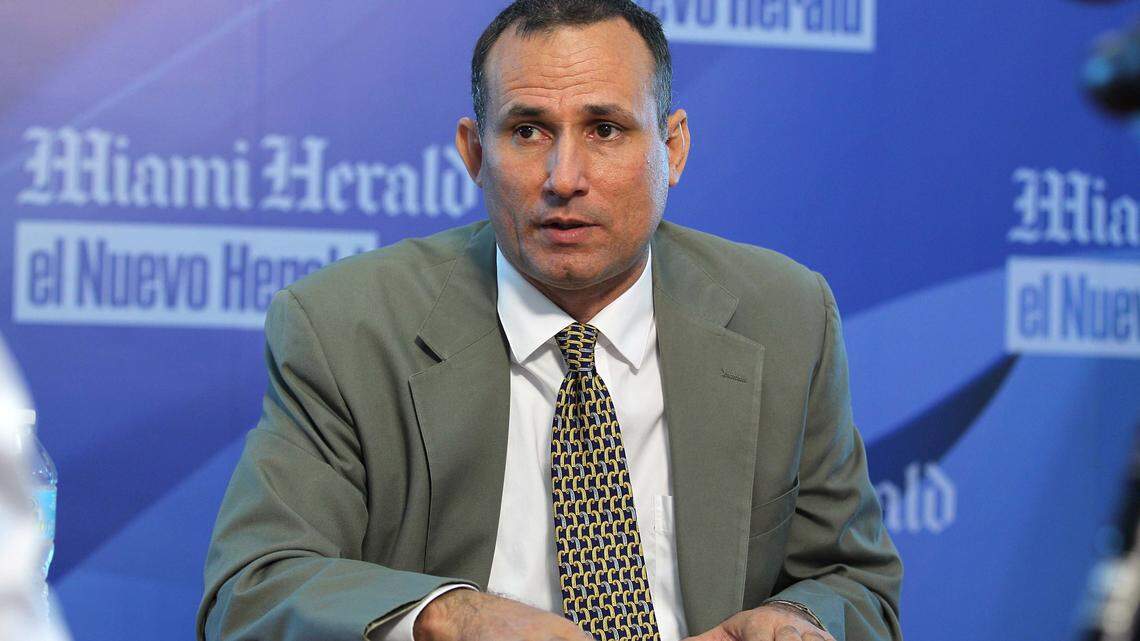 José Daniel Ferrer, líder de la UNPACU, durante un encuentro con la junta directiva del Miami Herald, en mayo de 2016.