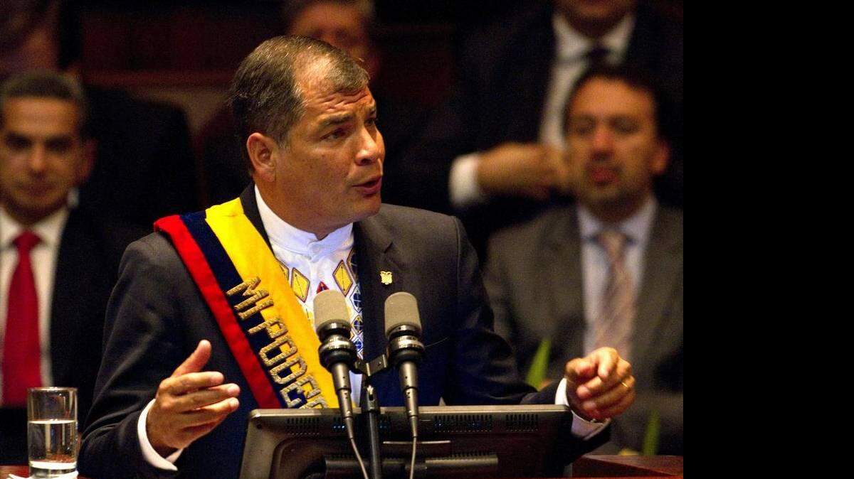 El presidente de Ecuador, Rafael Correa.