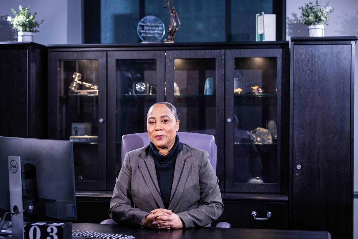 Feb 3, 2022; Atlanta, GA, United States; Fani Willis, District Attorney for Fulton County. Credit: Dustin Chambers-USA TODAY