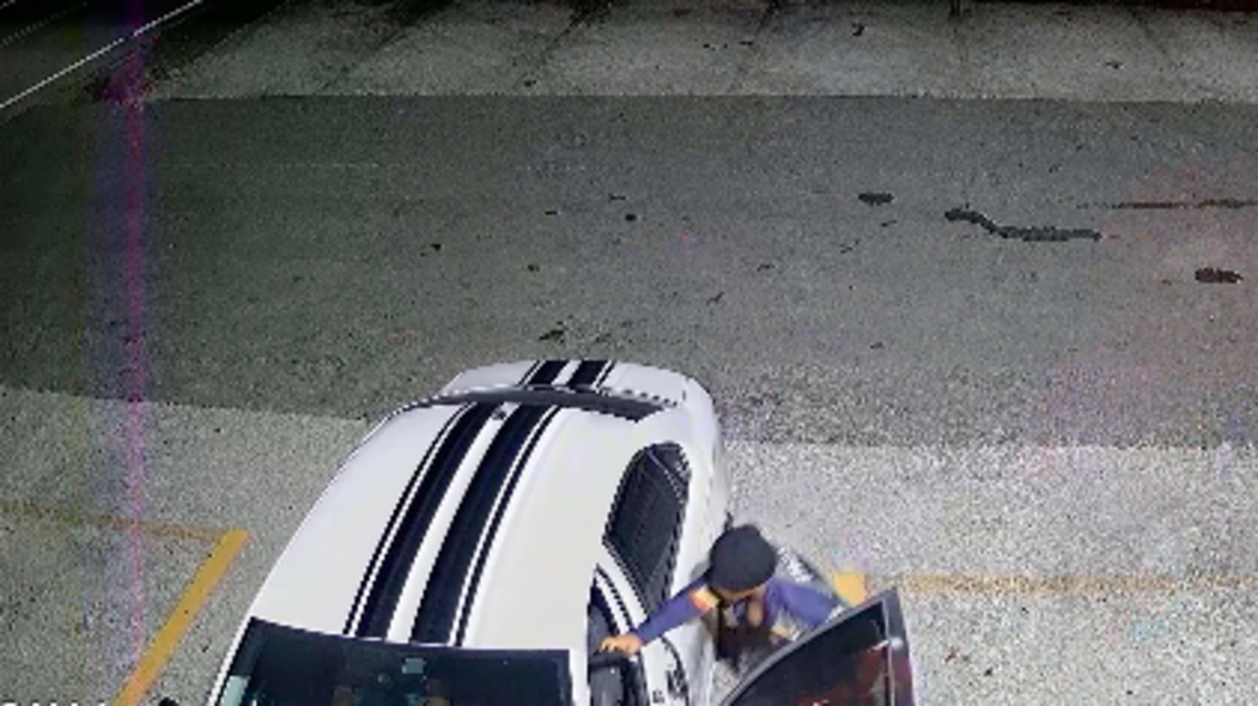 Policía de Broward busca a ladrona de auto que fue captada en video