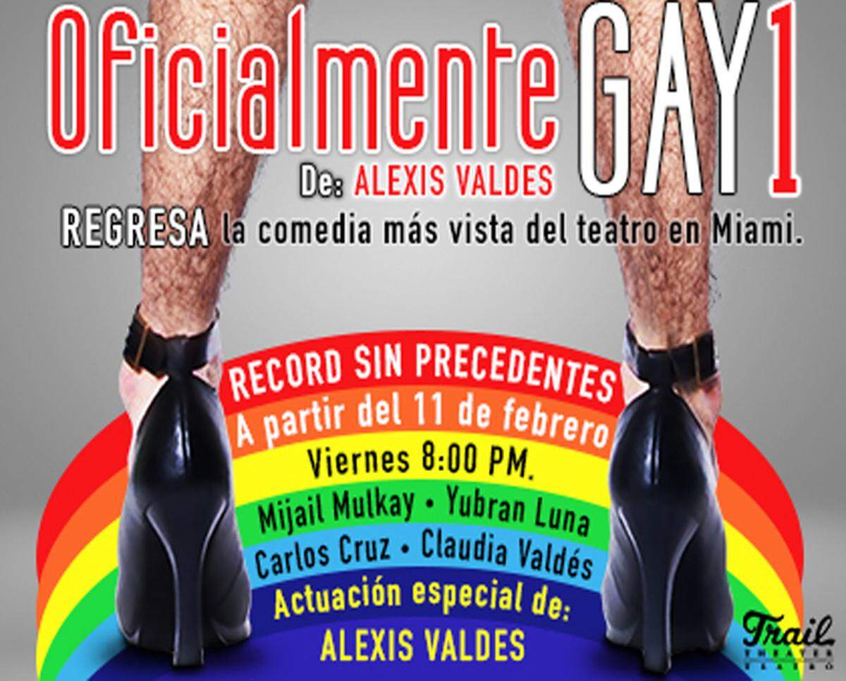 Obra de teatro ‘Oficialmente Gay 1’ en el Teatro Trail.
