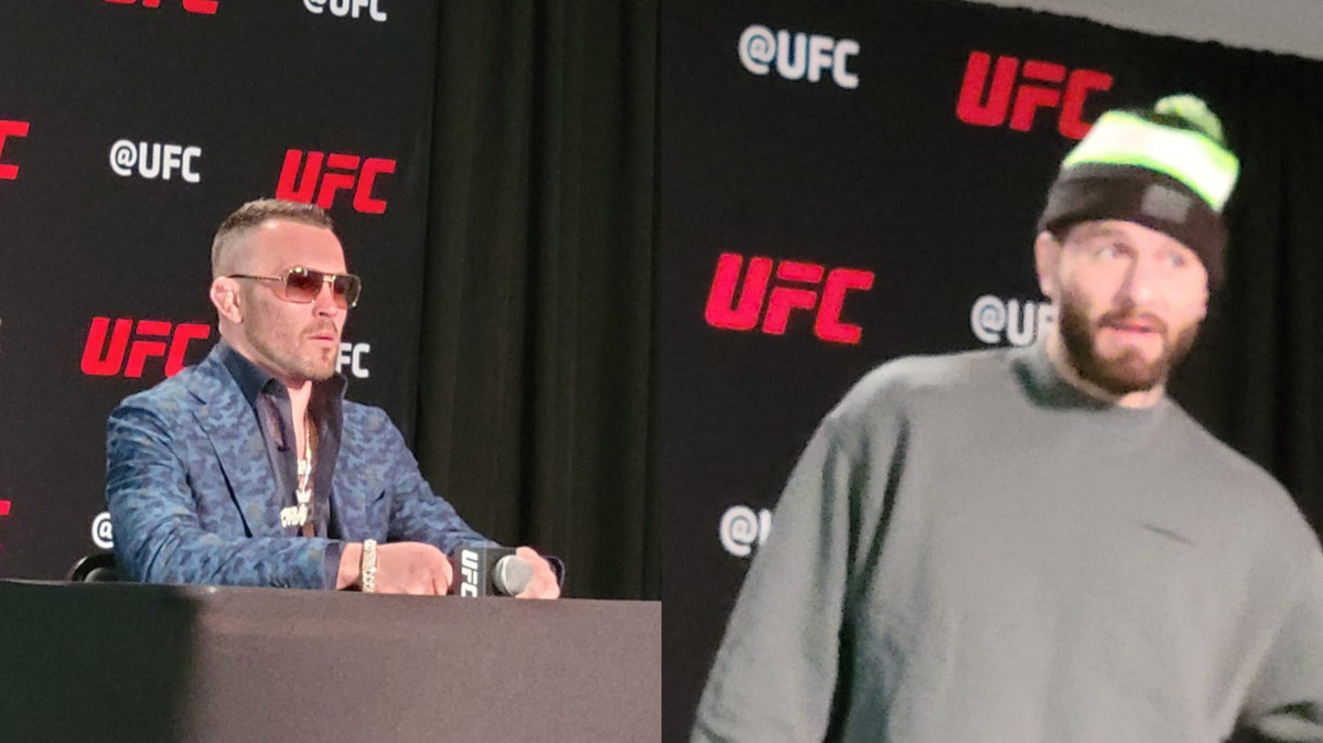 Aunque no se vieron cara a cara, la rivalidad entre Jorge Masvidal y Colby Covington (izq.) subió de voltaje con acusaciones que cruzaron toda raya y alarma roja posible, especialmente del lado del guerrero que todos conocen como “Caos’‘.