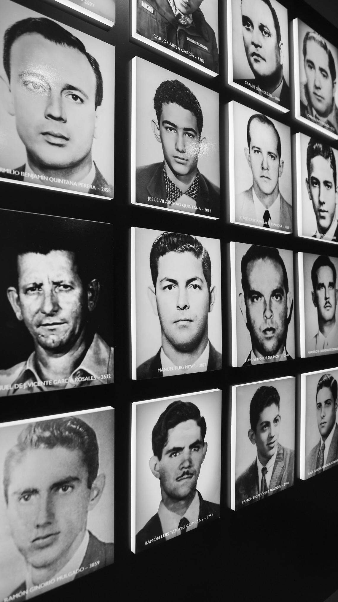 The large memorial portraits of Bay of Pigs Brigade 2506 member are part of the new museum dedicated to the 1961 invasion.