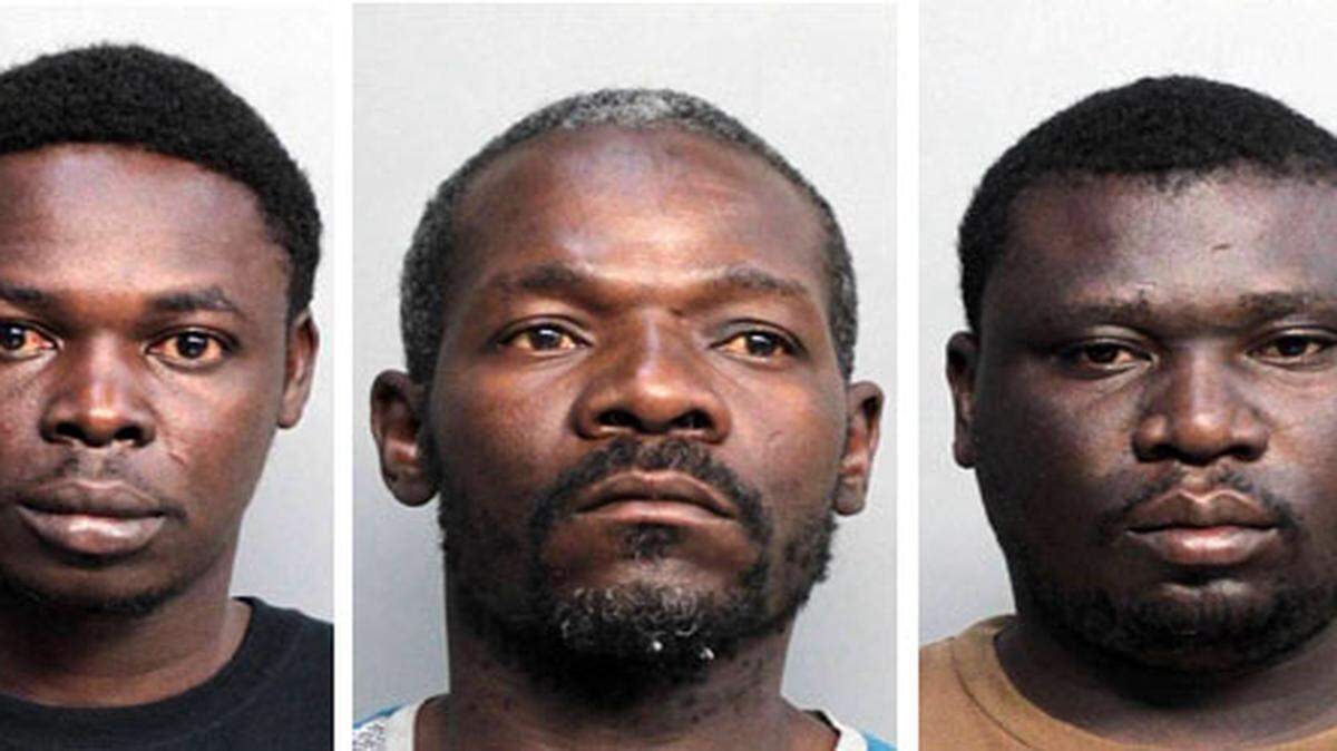 Jihmy Jean-Pierre, Franz Mompremier y Emanuel Reginald 