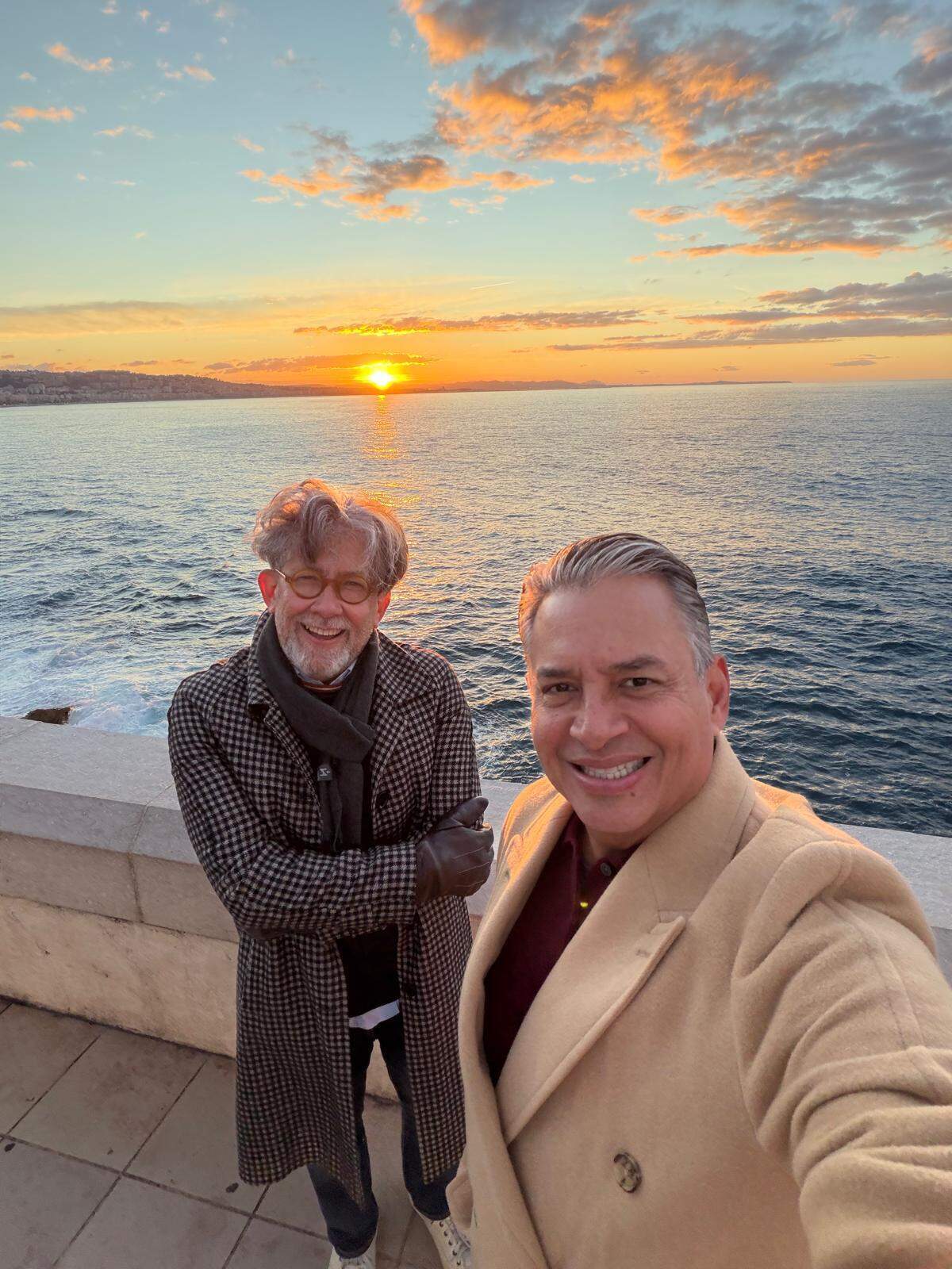 Yasmil Marrufo y Daniel Sarcos, en Niza, Francia.
