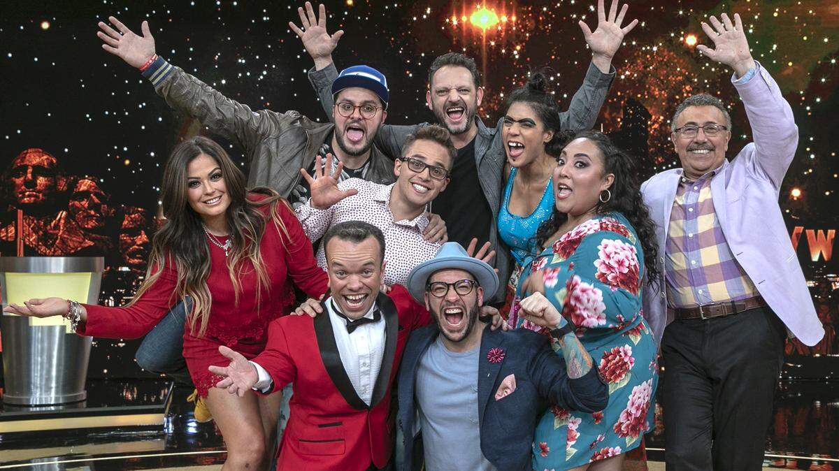 Faisy, ‘Mela La Melaza’, Carlitos el productor, Paul Stanley, Mariana Echavarría, Mauricio Garza, Miguel Rodríguez, Yurem y Fernando Arau.