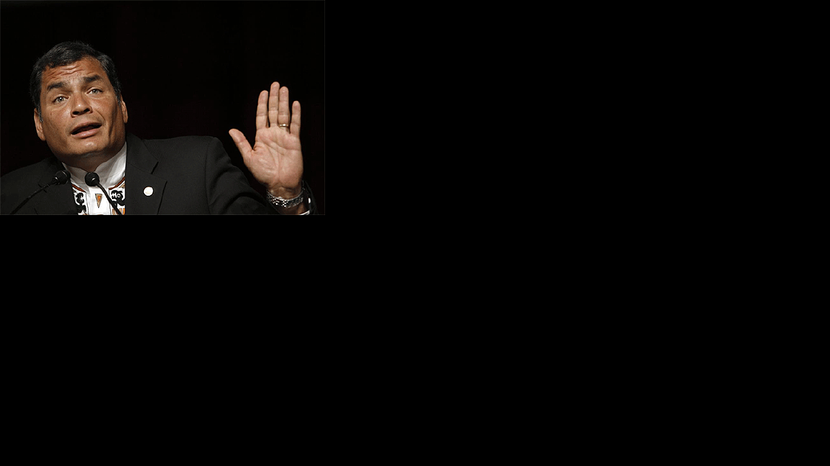 El presidente ecuatoriano, Rafael Correa.