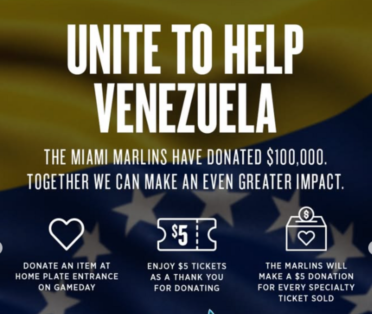 Los Marlins donaron $100,000 a la organización Global Empowerment Mission (GEM).