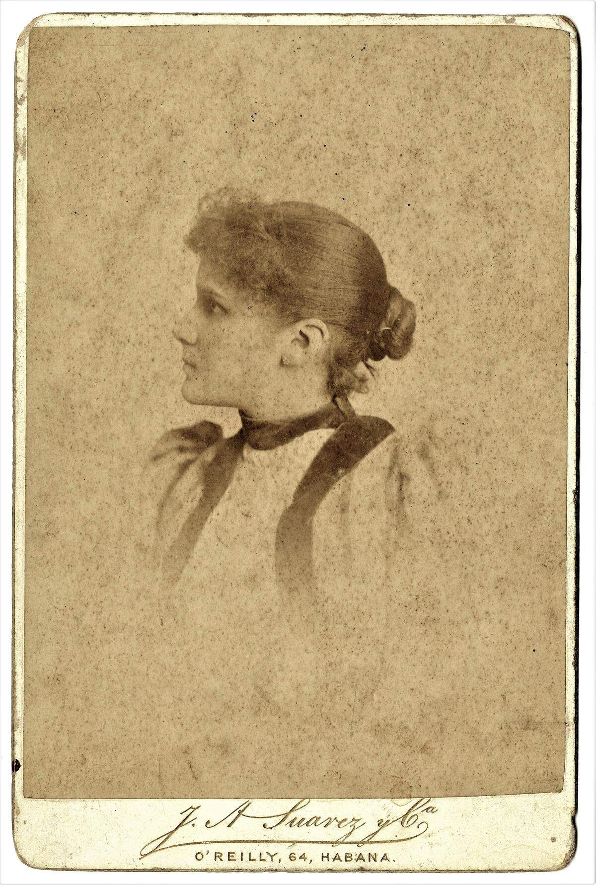 Daguerrotipo de la patriota Rosario Bolaños Fundora, 1892.&nbsp; Fotógrafo J.A. Suárez y Cía, La Habana.&nbsp;
