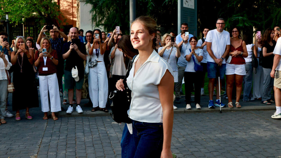 La Princesa Leonor causa sensación en su primer día en la Universidad Carlos III