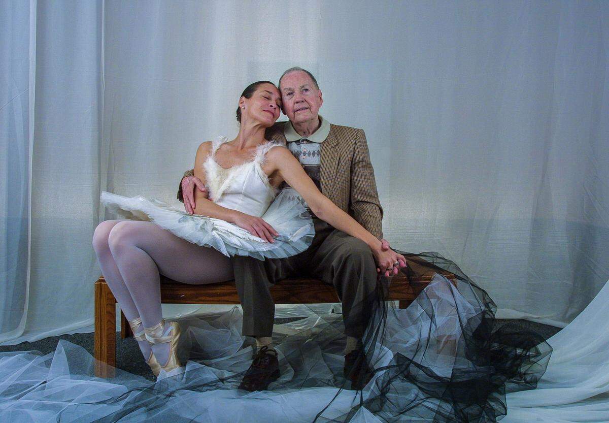 Rosario Suárez junto al Maestro Fernando Alonso, padre de la escuela cubana de ballet.