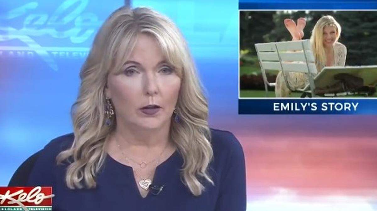 Ángela Kennecke, presentadora del noticiero KELO-TV, compartió con los televidentes la pérdida de su hija por sobredosis de opioides.
