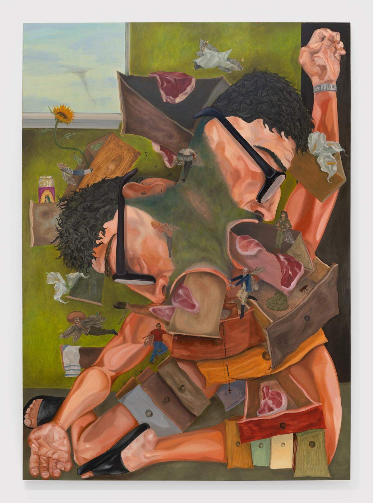 ‘Alter-Altar’, 2023, óleo sobre lienzo, 80 x 64 pulgadas.